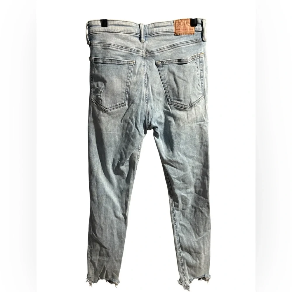 Lucky Brand Bridgette Skinny‎ Jeans Light Wash Distressed High Rise Size 4/27